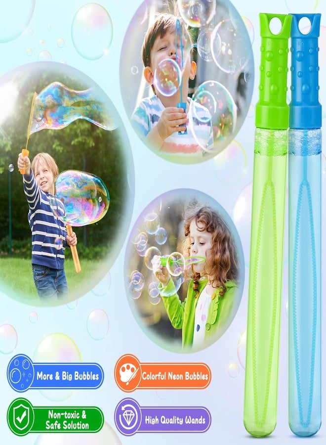 IJIGU 36 Pack Big Bubble Wands Bulk in 6 Colors, Ideal for Easter, Summer, Halloween, Valentine, School Classroom Prizes - Image 5